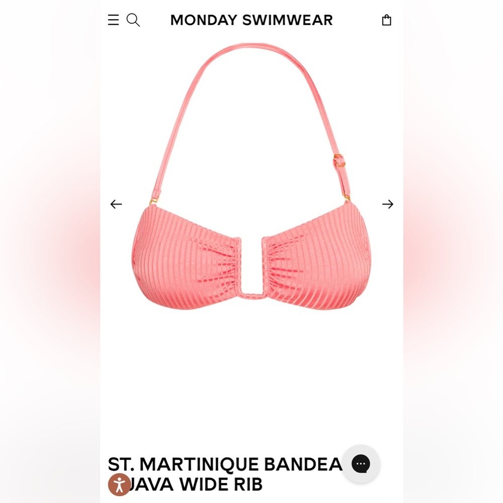 Monday Swimwear St. Martinique top NWT